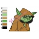 Yoda Star Wars Embroidery Design